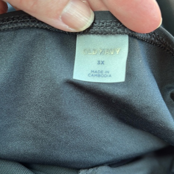 NWOT Old Navy Wrap-Front Swim Black dress Size 3X - Picture 6 of 9